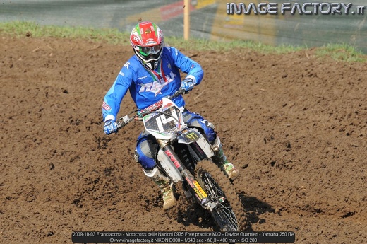 2009-10-03 Franciacorta - Motocross delle Nazioni 0975 Free practice MX2 - Davide Guarnieri - Yamaha 250 ITA